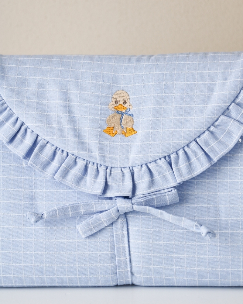 Fasciatoio Nuvola - azzurro con papero - immagine 2