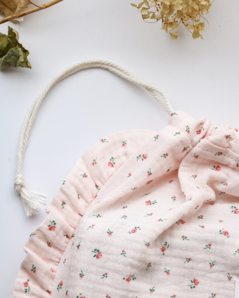 Sacca Cambio con Rouches rose corallo - immagine 4