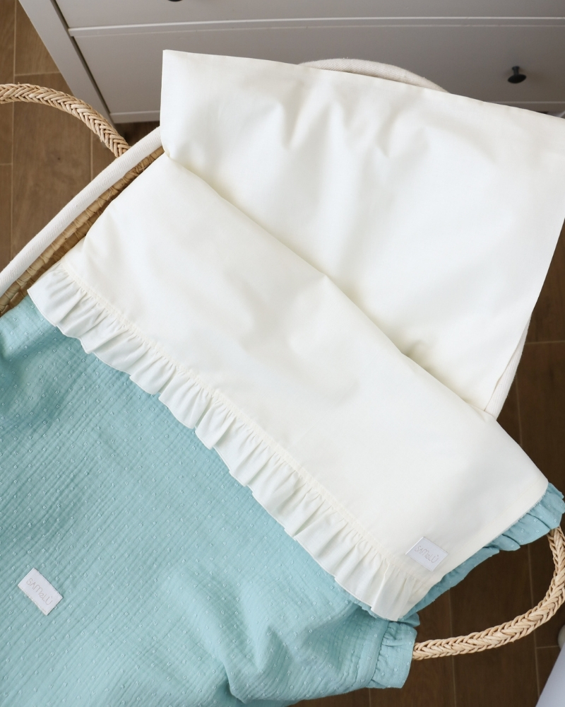 Set Lenzuolino in cotone rouches - giochi