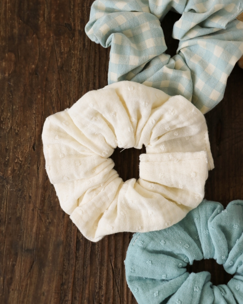Scrunch vichy e mussola - immagine 4