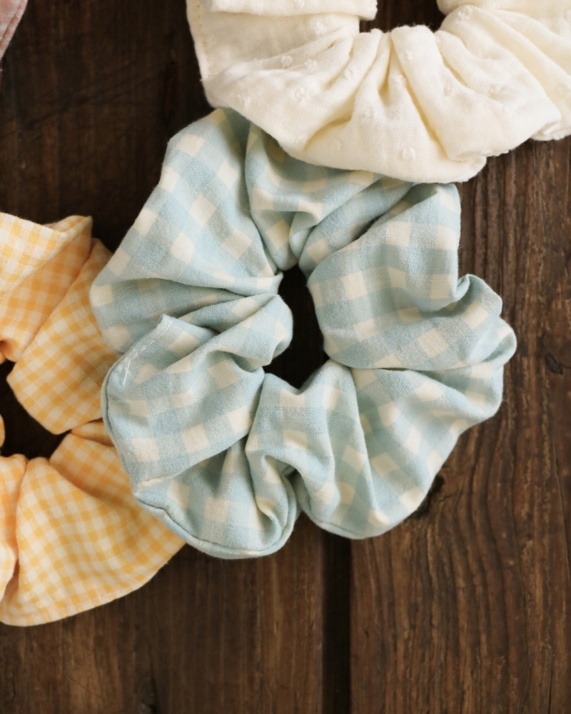 Scrunch vichy e mussola - immagine 6
